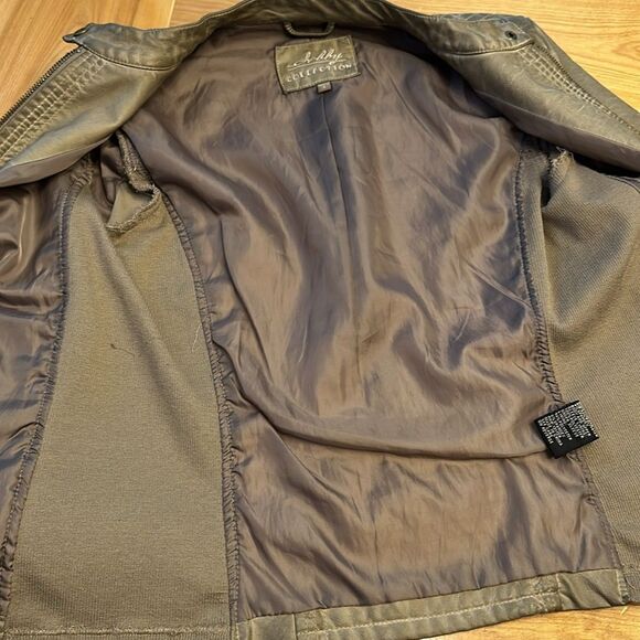 Sebby collection “leather” olive green jacket - Picture 10 of 10